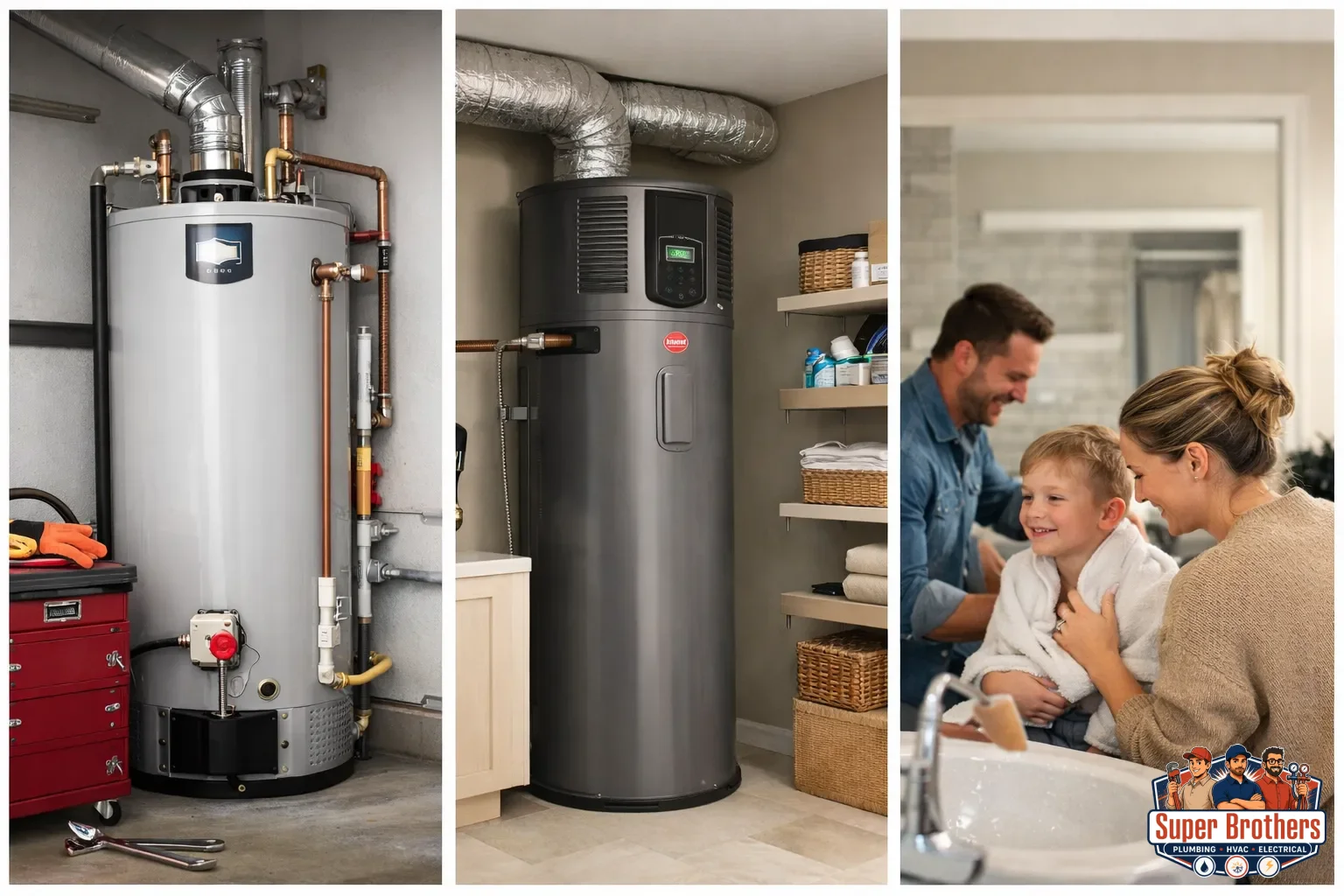 water heater repair options and brand types
