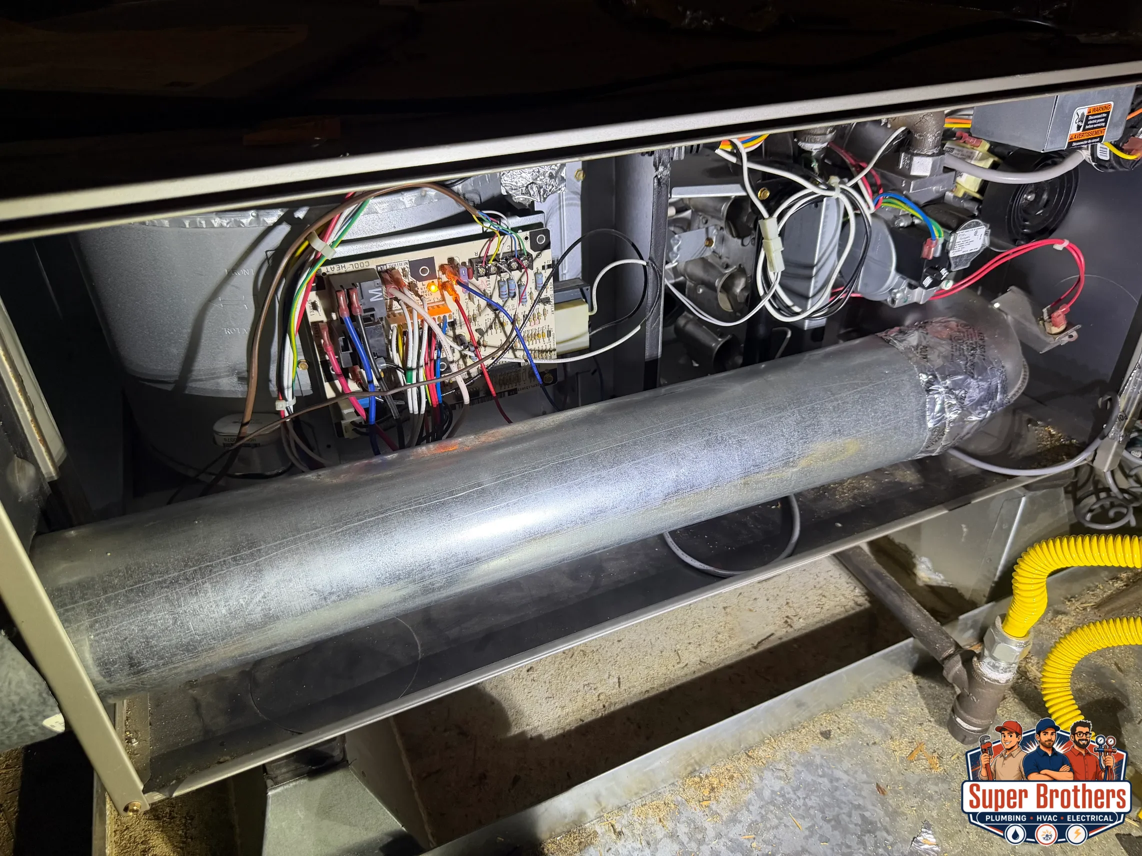 indoor furnace control board checked during HVAC contactor diagnosis indoor furnace control board checked during HVAC contactor diagnosis