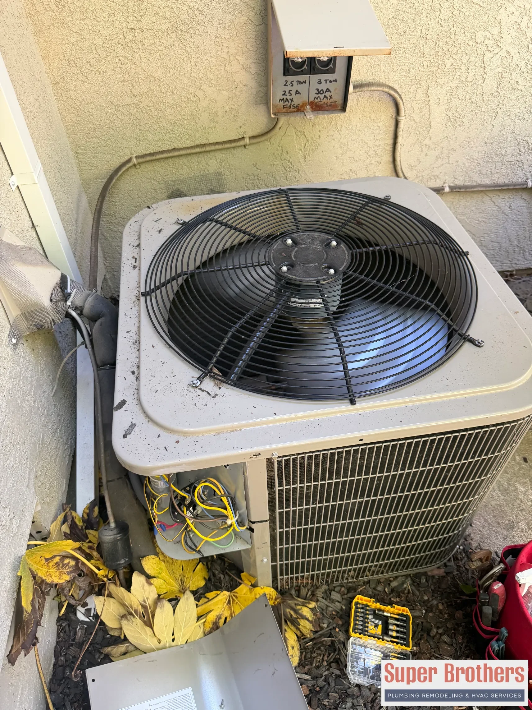 outdoor air conditioner opened after contactor replacement in El Dorado Hills outdoor air conditioner opened after contactor replacement in El Dorado Hills