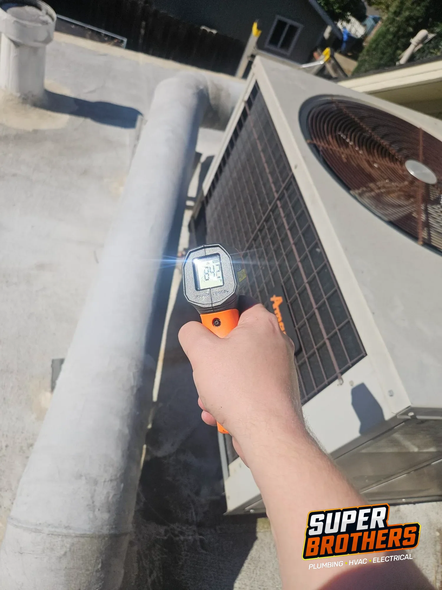 HVAC service tools used during a residential tune-up