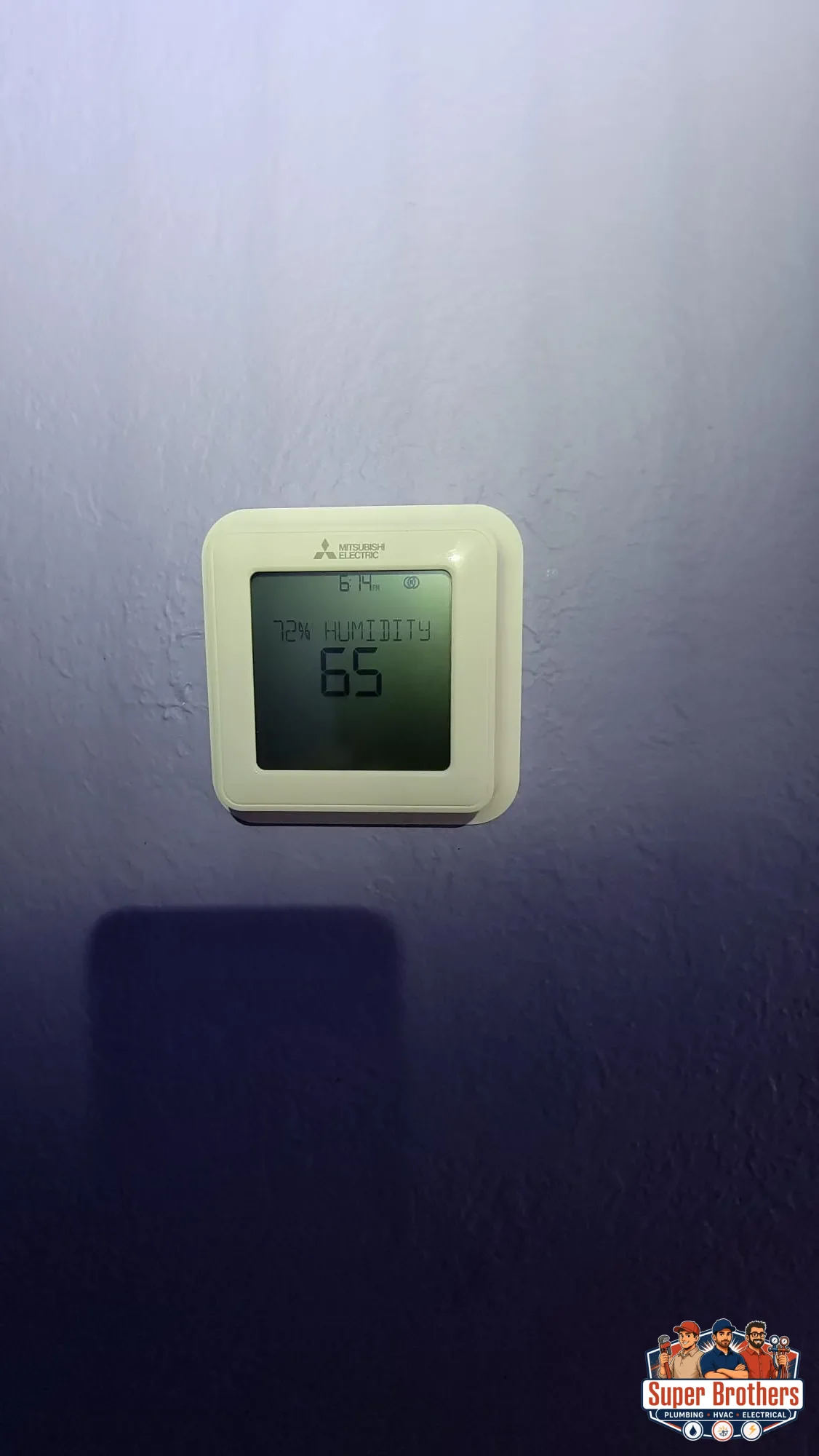 Smart thermostat on the wall in a comfortable Northern California home